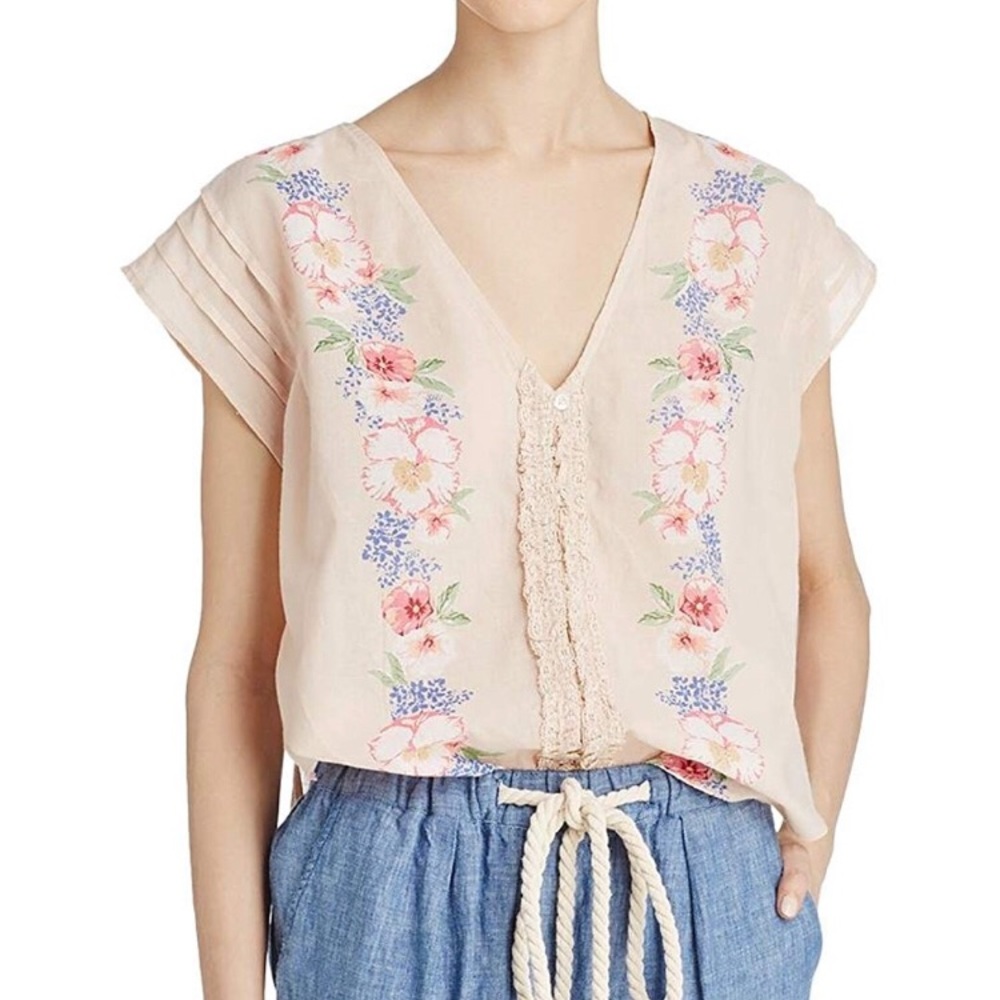 Free People Floral Top